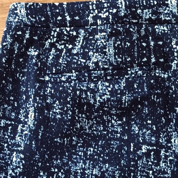 Kenar Navy Blue and White Print Shorts Size 10 - Picture 4 of 10